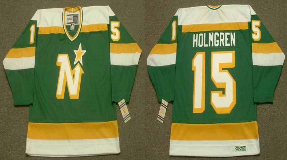 2019 Men Dallas Stars #15 Holmgren Green CCM NHL jerseys->dallas stars->NHL Jersey